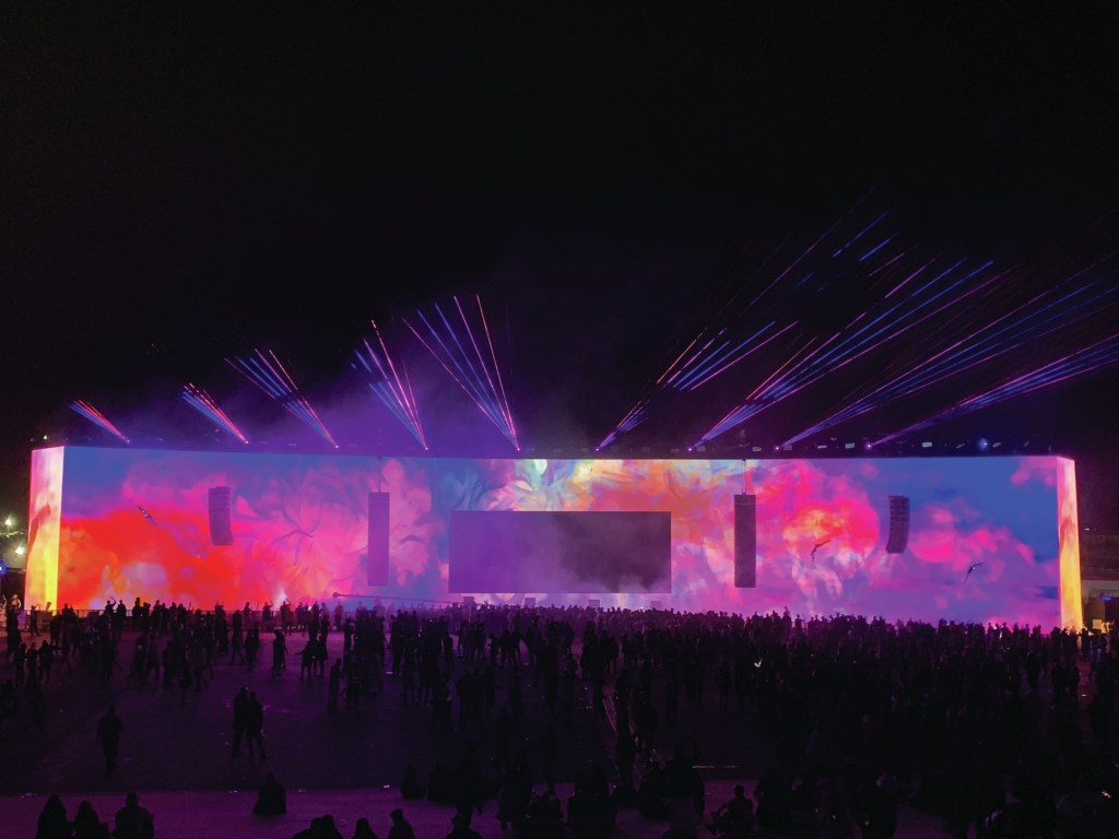 MDLBeast Soundstorm 2021, Saudi Arabia. Held in the desert outside of Riyadh, the event signaled the country's shift toward becoming a top entertainment destination. For 2021, the client wanted it to be the biggest, most design-forward event this region has ever experienced—and break a few world records along the way. Until 2017, music was banned in public places, men and women could not mix and socialize, and it was common to be arrested for dancing. So, when 500,000 festival goers danced, mingled and partied during the four days and nights of MDLBEAST: SoundStorm ‘21, it meant more than the EDM music, art and cultural festival that it was. It meant the cultural sands had shifted in Saudi Arabia.