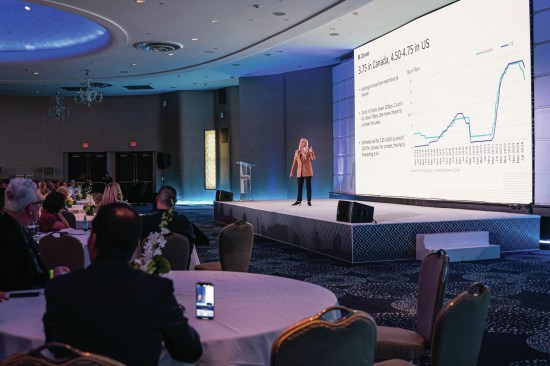 Elevate 2024 opened with a keynote by Zonda Chief Economist Ali Wolf.