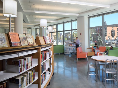South Philadelphia branch of the Free Library along the ground floor