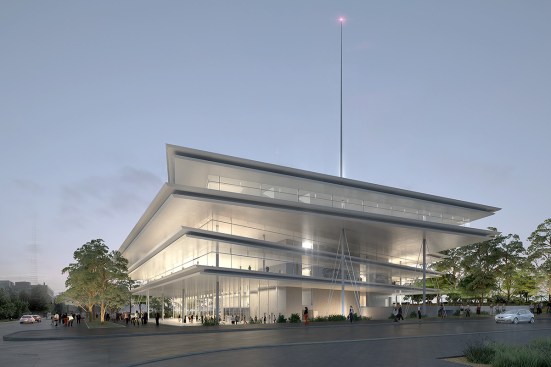 Rendering of east view.