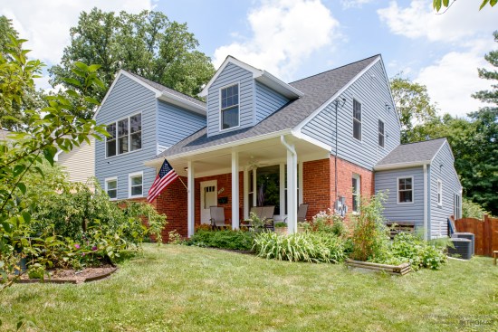 Updated exterior of the home