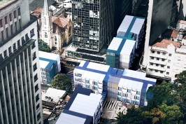 Aerial view, Project Héroe deployed