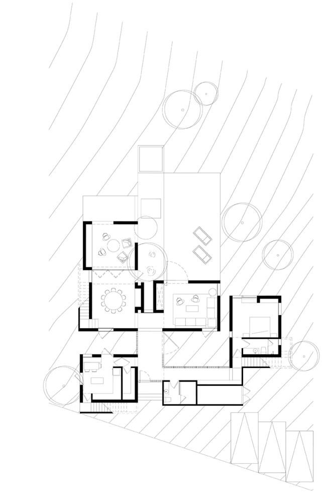 Typical ground-floor plan