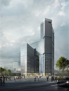 Nansha Kingboard Free Trade Zone Mixed-use Project, Guangzhou, China, by Aedas