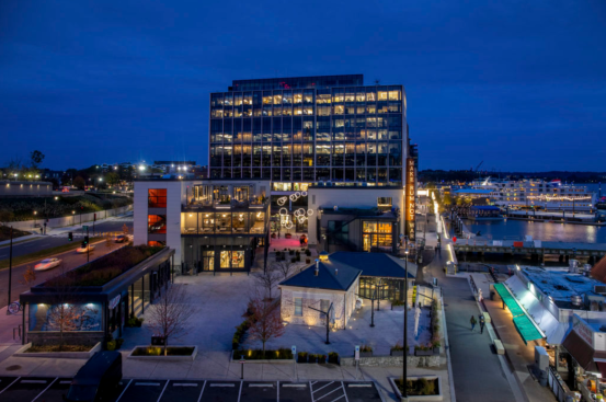 Aerial view of Fish Market campus 