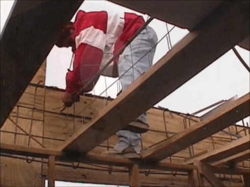EPS on formwork for roof