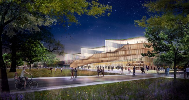 2013 Design Competition: Rendering of Design Loft concept - Northwest corner.