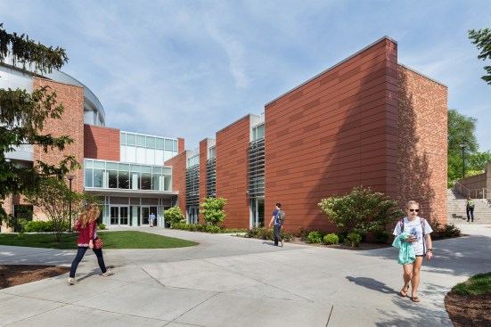 This image replaces a concrete brutalist entrance from the 1970s