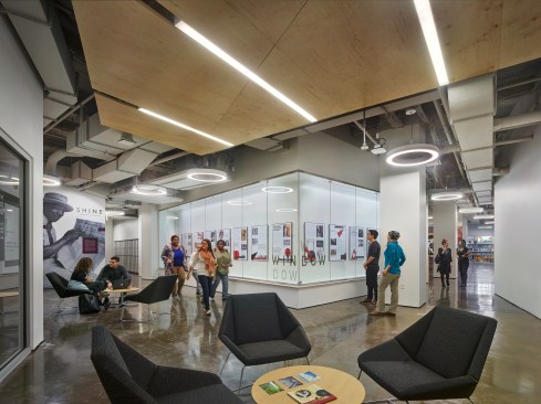 Third floor lobby, to galleries and SHINE portrait studio