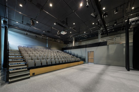 A black box theater for student performances
