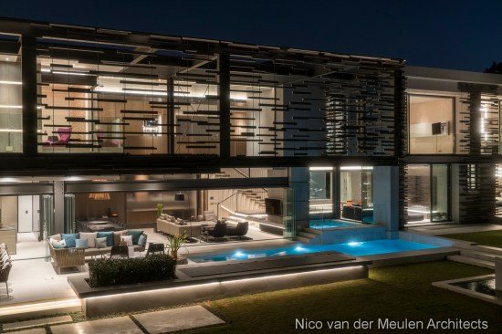 Outdoor area and rear facade