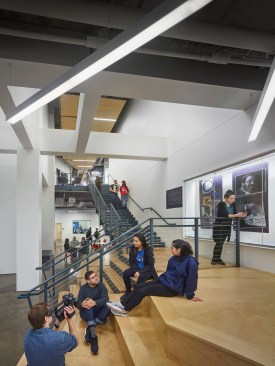 Lobby amphitheater and entry stair