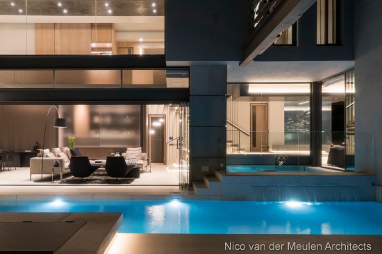Outdoor area and rear facade