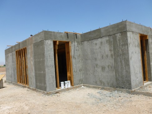 exterior walls from outside