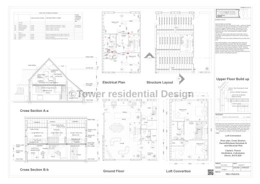 Structural and Floor Plan- Upper Floor