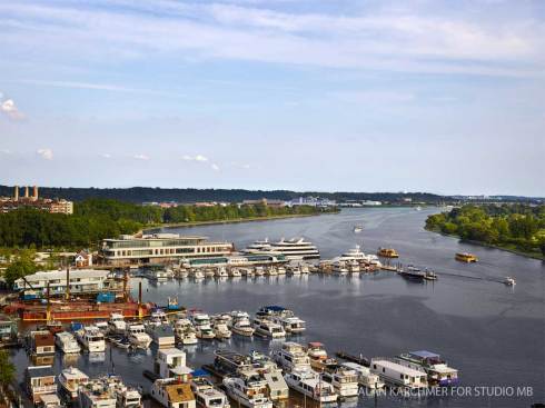 Washington Channel with Pier 4 at entry
