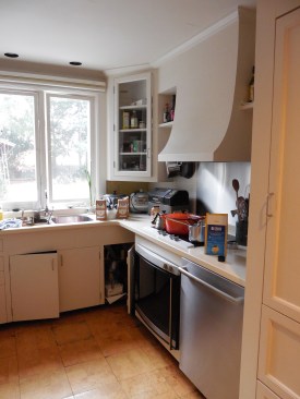 The previous  layout of the kitchen lacked the proper space to prepare a meal and was too small to accommodate multiple people in the room. 