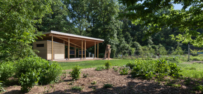 Design Elevation of shed and teaching