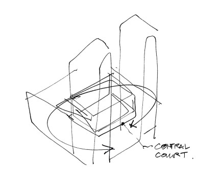 Shanghai Landmark Center, Shanghai, China - Sketch