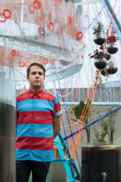 Spanish architect Andrés Jaque on site with COSMO.