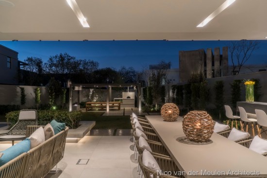 Outdoor lounge and dining area