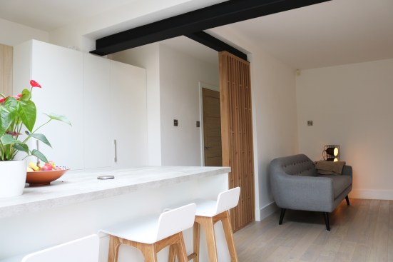 Internal space benefits from high levels of natural light and views to the garden