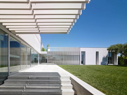 Aerial View and Vertical Louvers