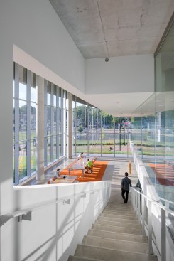 View of ground-floor library reading room
