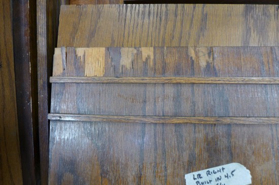 Damaged veneer was repaired or replaced with new veneer to bring it back to its original appearance. 
