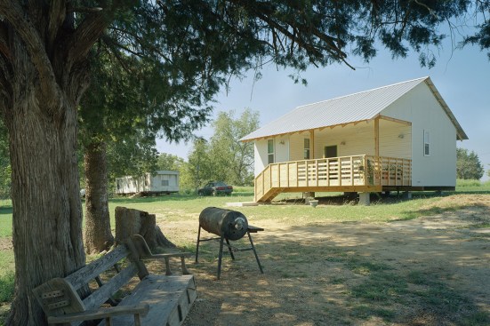 A house built as part of Auburn's Rural Studio design/build program.