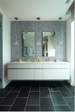 New construction, Peterssen Keller Architects, Streeter and Associates, Martin Patrick 3 - Interior design, ©Karen Melvin Photography, white cabinetry, tile, modern, contemporary, Room and Board, Art on the wall, 