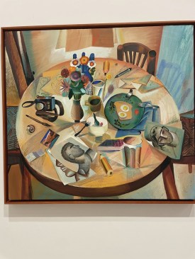 Louis Fratino, "Cosmos and Miscanthus," 2024. Oil on canvas,