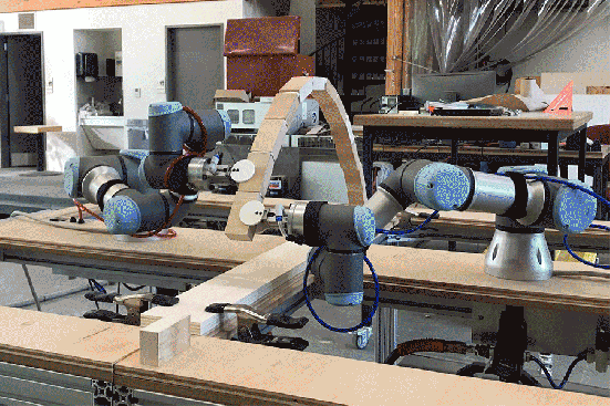 Testing prototypes of different materials and scales, leading to the final robotic construction of the Glass Vault at the University of Westminster