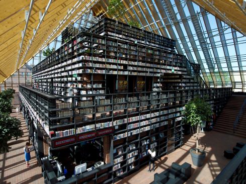 Book Mountain, Spijkenisse, Holland, by MVRDV