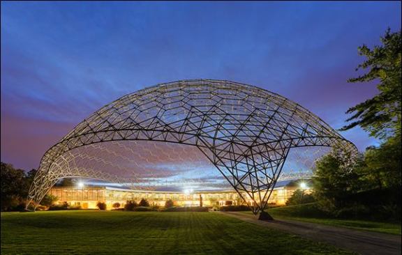 ASM International World Headquarters in Materials Park, Ohio, by John Terrence Kelly and R. Buckminster Fuller.