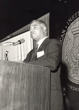 Whitney Young giving his convention speech in 1968