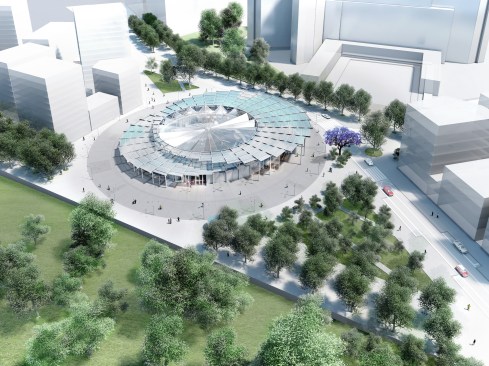 Perspective of the Villejuif Institut Gustave Roussy Station.