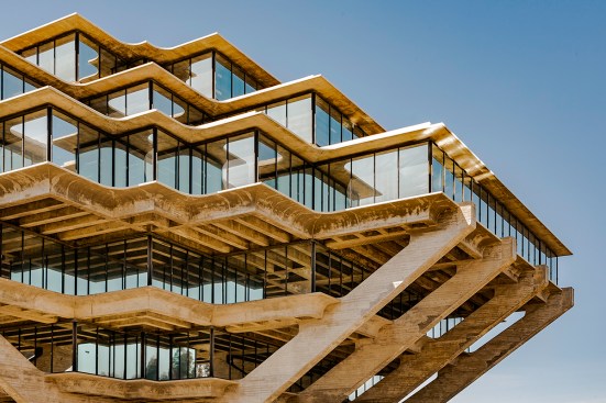 "Reflection Reading // Geisel Library" (Library designed by William L. Pereira and Associates Architects in La Jolla, Calif.)