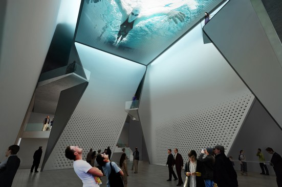 Museum lobby atrium