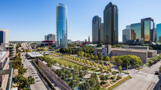 Klyde Warren Park in Dallas, designed by OJB Landscape Architecture