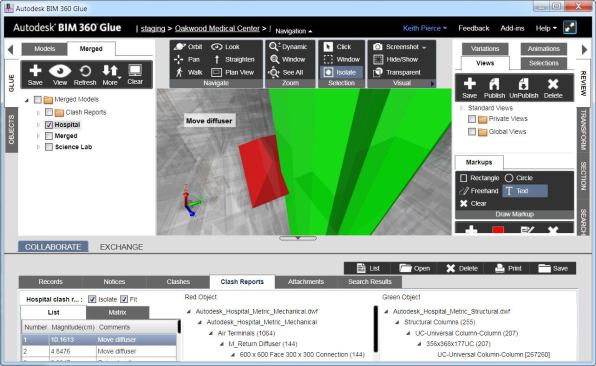 Autodesk BIM 360 is a set of cloud-based services that allow design teams to use BIM tools such as clash detection, review conceptual models, render, or conduct energy analyses.