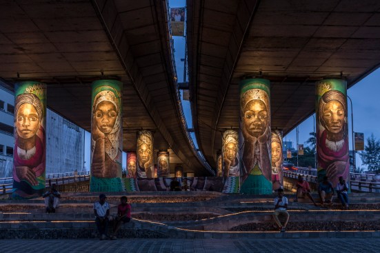 Falomo Under the Bridge in Falomo, Lagos, by Papa Omotayo