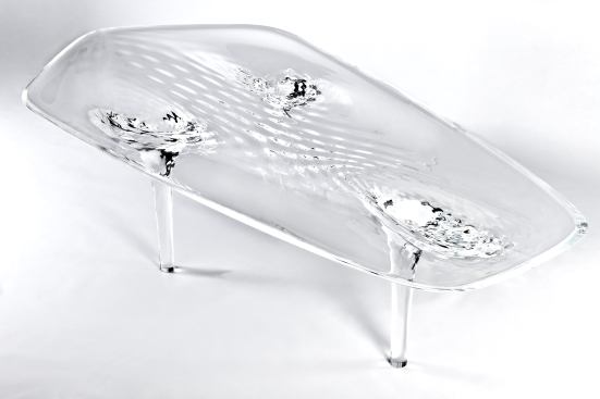 Liquid Glacial Table by Zaha Hadid, Hon. FAIA