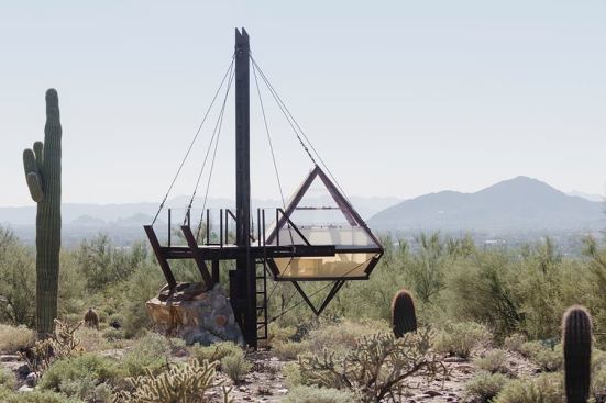 A student shelter at Taliesin West