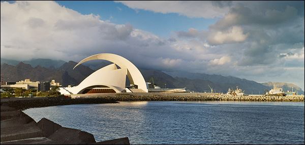 The Tenerife Opera House, in Santa Cruz, Tenerife, Spain, by Santiago Calatrava, FAIA.