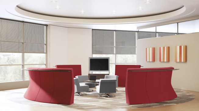 Gather, a workplace seating system by HOK Product Design and Allsteel.