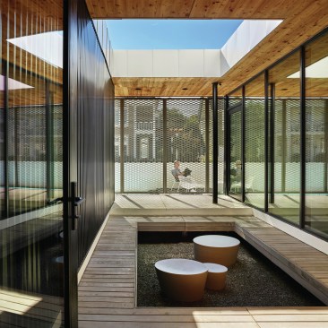 2021 AIA COTE Top Ten winner Civitas, Memphis, Tenn., designed by Archimania. Certified as LEED Platinum and Zero Energy and Zero Carbon certified by the International Living Future Institute, the single-family residence offers a prototype of carbon-neutral housing in hot and humid climates.