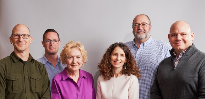 Associate Partners Jonathan Smith, AIA, Todd Wascher, AIA, JoBeth Thomas, Brandi Rickels, AIA, Steve Raike, AIA, and Ryan Jones, AIA