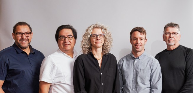 Associate Partners Joseph Benjamin, AIA, Robert Trinidad, Tenna Florian, AIA, Matt Wallace, AIA, and Bill Aylor, AIA
