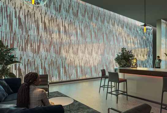 · Arktura’s programmable RGBW backlighting for architectural panels.